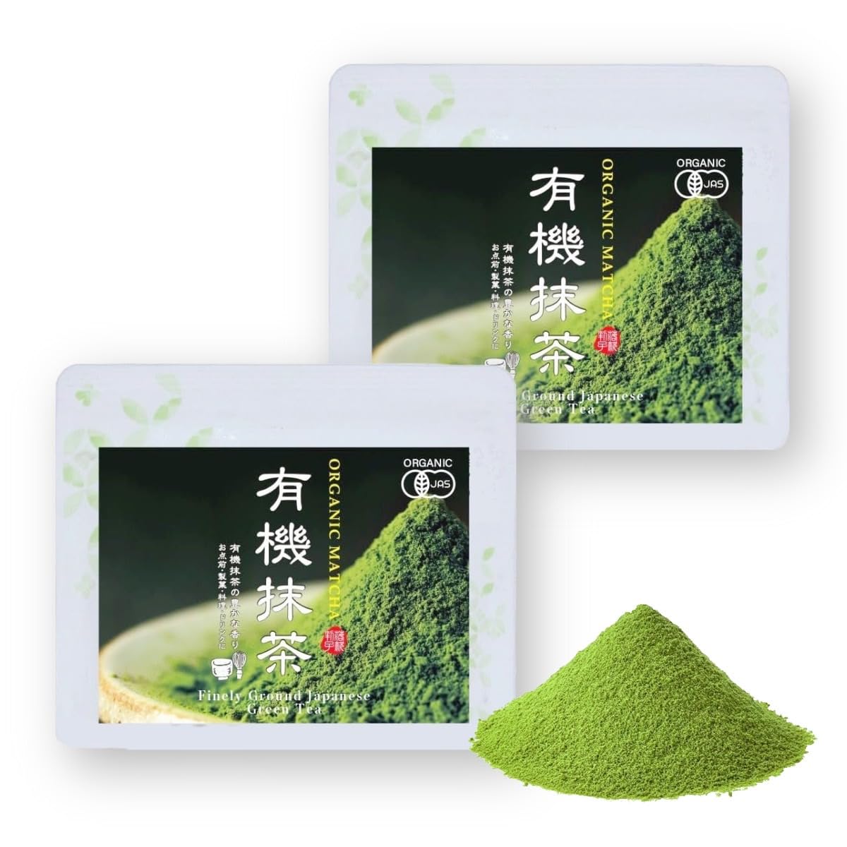Amazon | 【 有機抹茶 】 オーガニック 有機 粉末 120g (60g×2